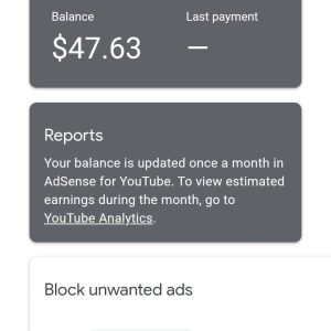 $51 and $47 YouTube Pakistan Verified AdSense Available with Balance