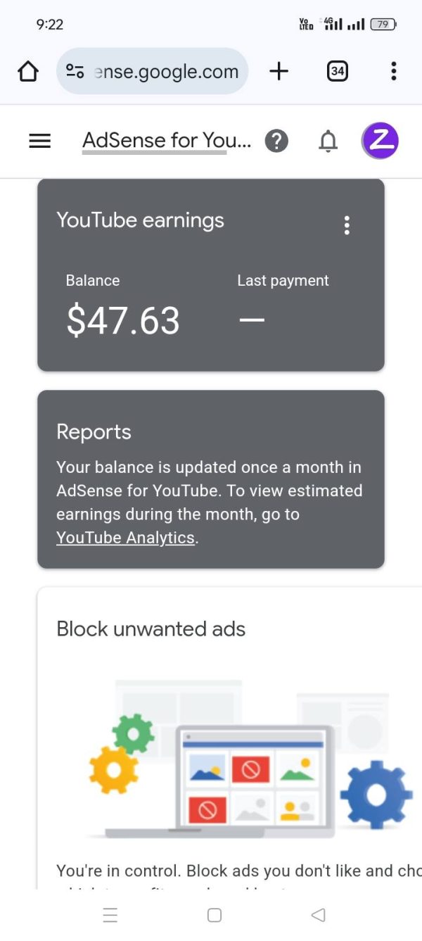 $51 and $47 YouTube Pakistan Verified AdSense Available with Balance