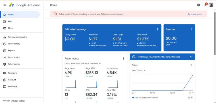 $1k Fully Verified Pakistan Organic AdSense Account.