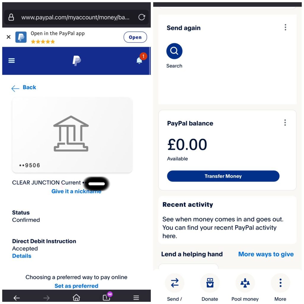 Uk PayPal account linked to bank available for sale