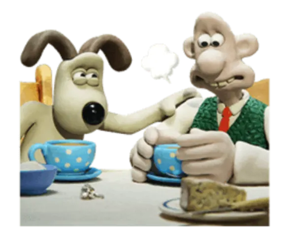Wallace Gromit Line Stickers