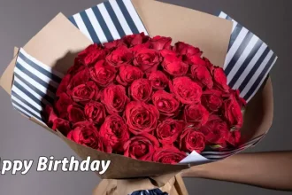 birthday wishes on flowers